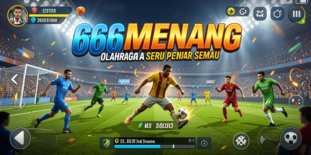 Gameplay seru olahraga di 666MENANG dengan grafis menarik.