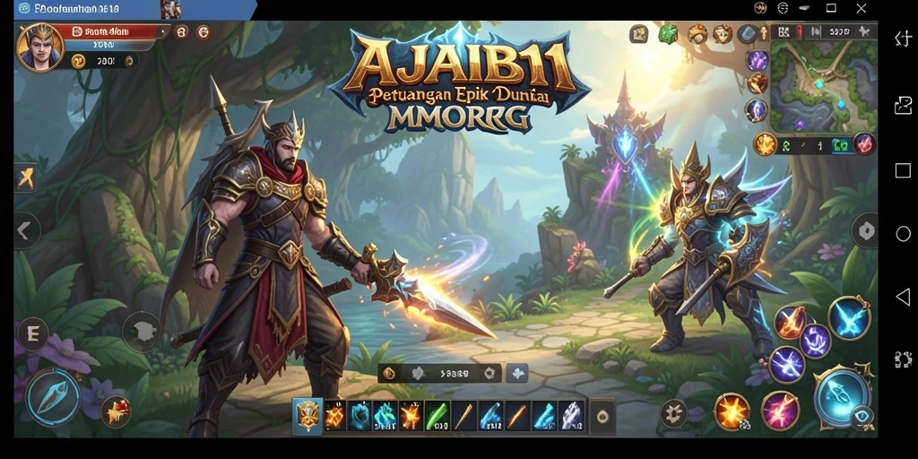 Tampilan gameplay AJAIB11 yang menawan dalam petualangan MMORPG.