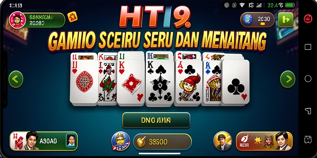 Screenshot utama HIT9 menampilkan momen seru permainan Domino yang menegangkan.