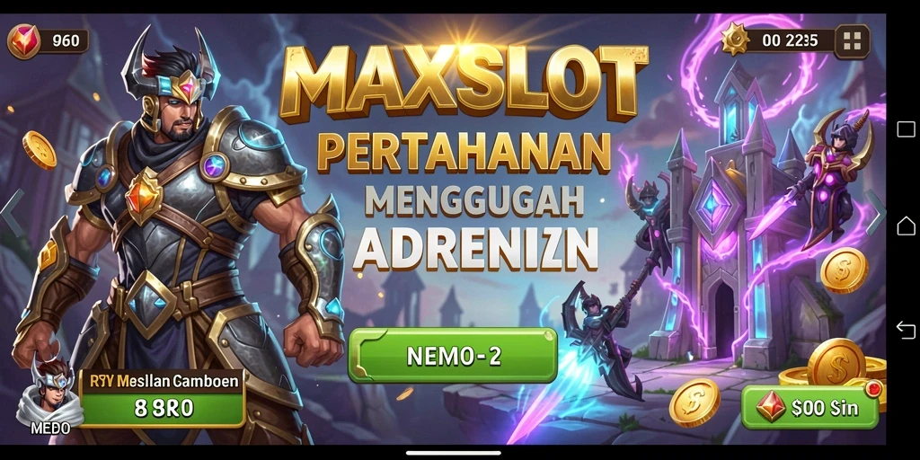 Screenshot gameplay MAXSLOT yang menampilkan aksi Tower Defense seru.