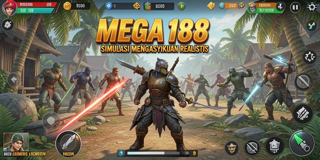 Screenshot MEGA188 menunjukkan pengalaman gameplay Simulation yang mendalam.