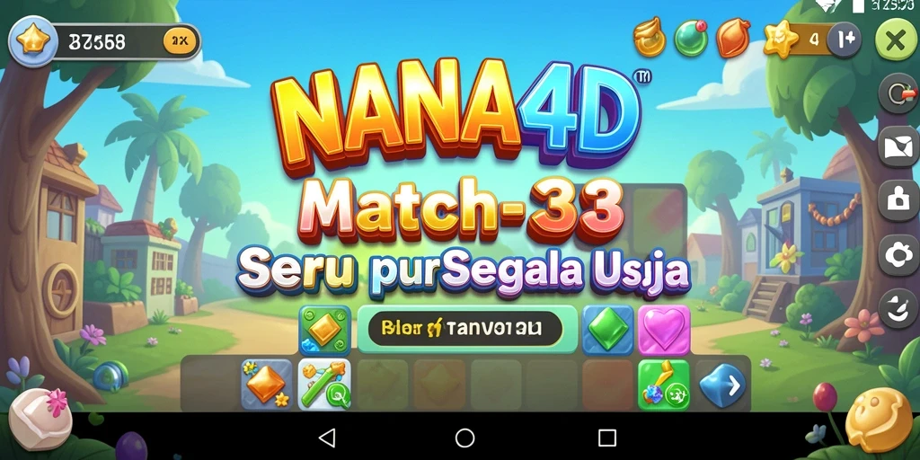 Tampilan gameplay NANA4D yang seru dan penuh warna.