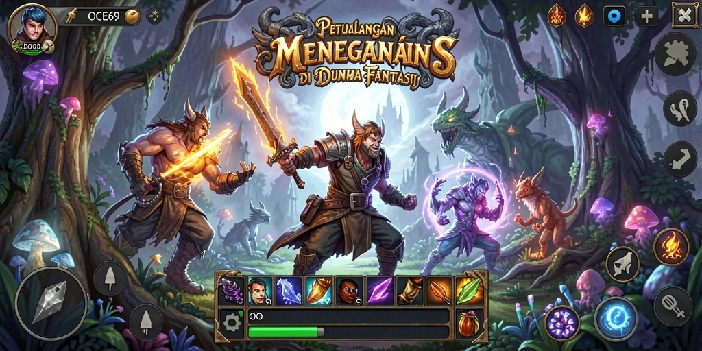 Tampilan gameplay OCE69 dengan petualangan menyenangkan dan tantangan seru.