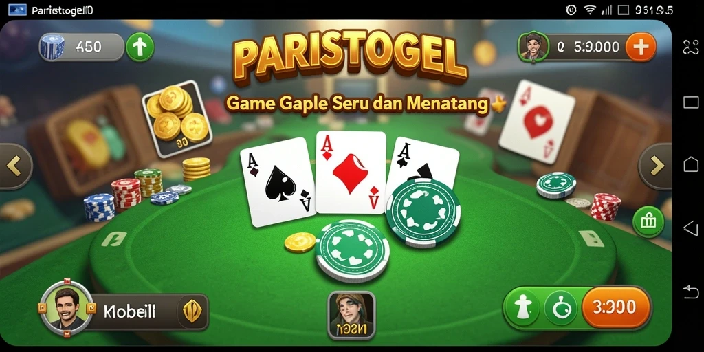 Tampilan gameplay seru game Gaple PARISTOGEL