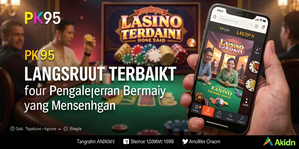 Screenshot PK95 menampilkan dealer langsung dan gameplay yang menarik di Live Casino.