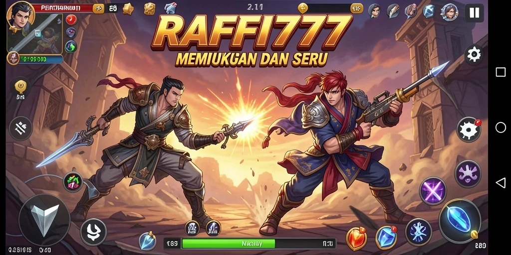Tampilan seru pertarungan dalam RAFFI777 dengan aksi mendebarkan.