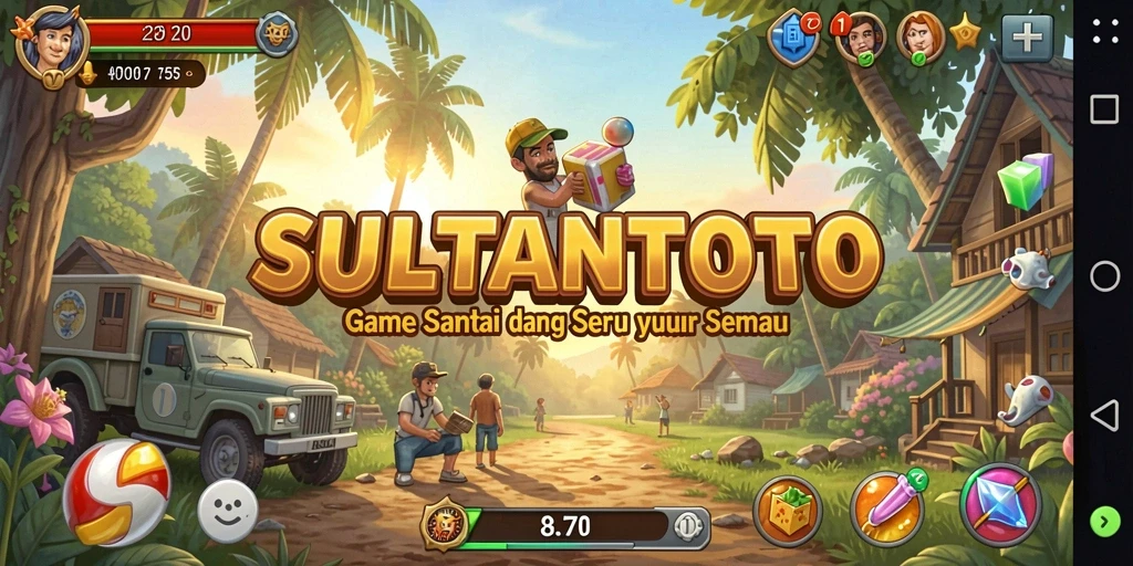 Tangkapan layar gameplay SULTANTOTO yang menyenangkan dan interaktif.