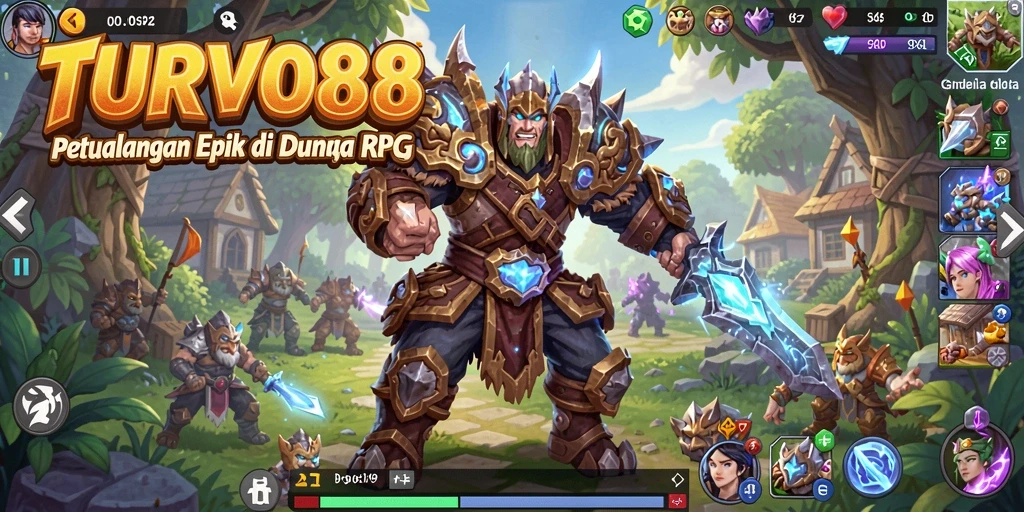 Tampilan gameplay TURBO88 yang menakjubkan dan mendebarkan.