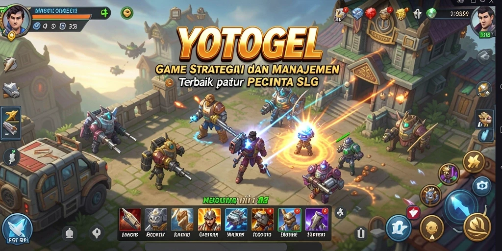 Tampilan menarik dan seru dari gameplay SLG YOTOGEL.