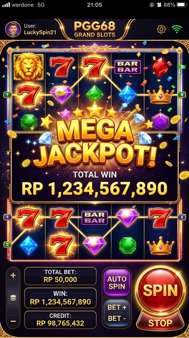 Screenshot berbagai kategori aplikasi di pgg68.